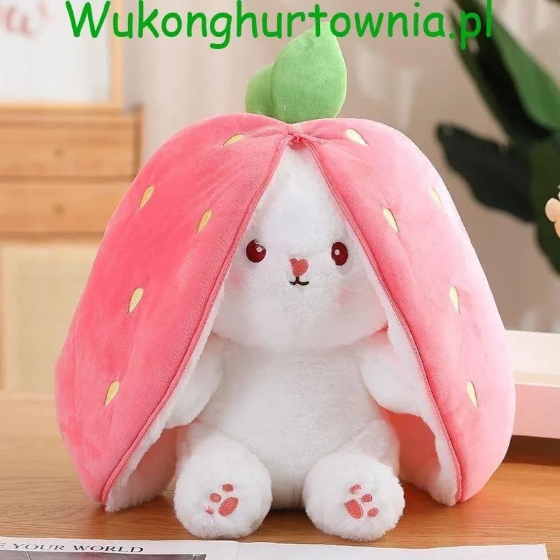 Maskotka Pluszowa Królik w Truskawce 45cm