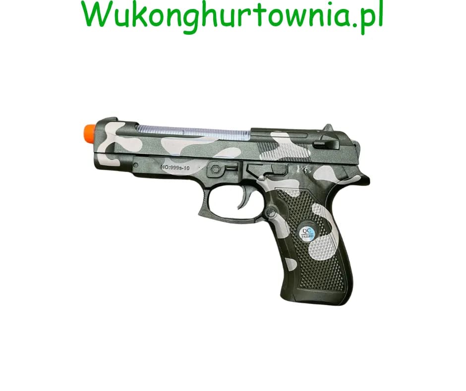 Pistolety dla dzieci moro, wzór militarny, model 999s-10, 12 szt.