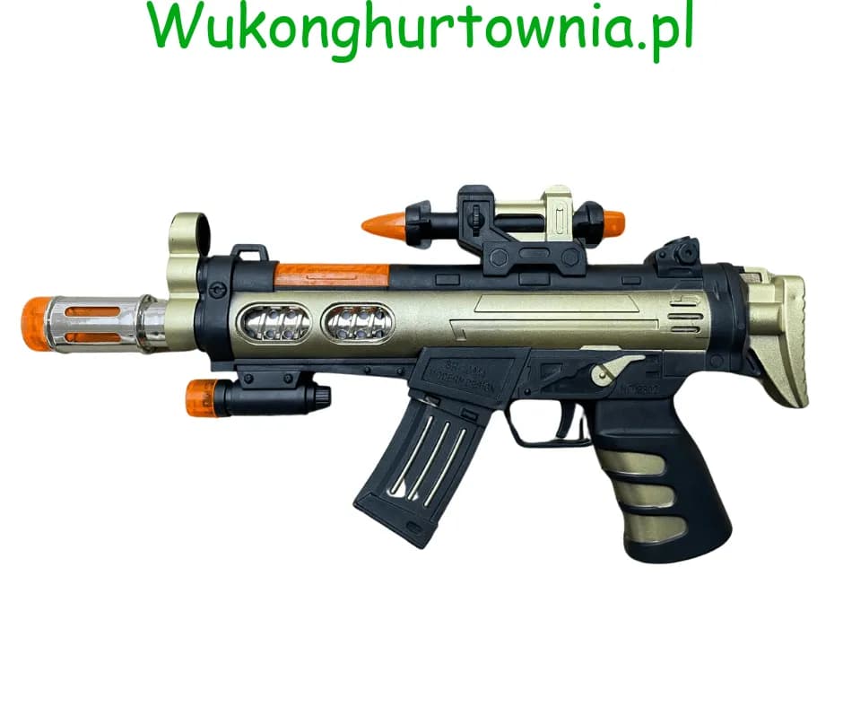 Pistolety dla Dzieci Karabin SR-18 M4 Światło Dźwięk 6szt