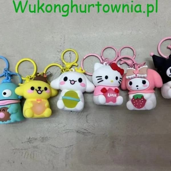 Brelok do Kluczy Figurki Postacie Mix Wzorów 12 szt.