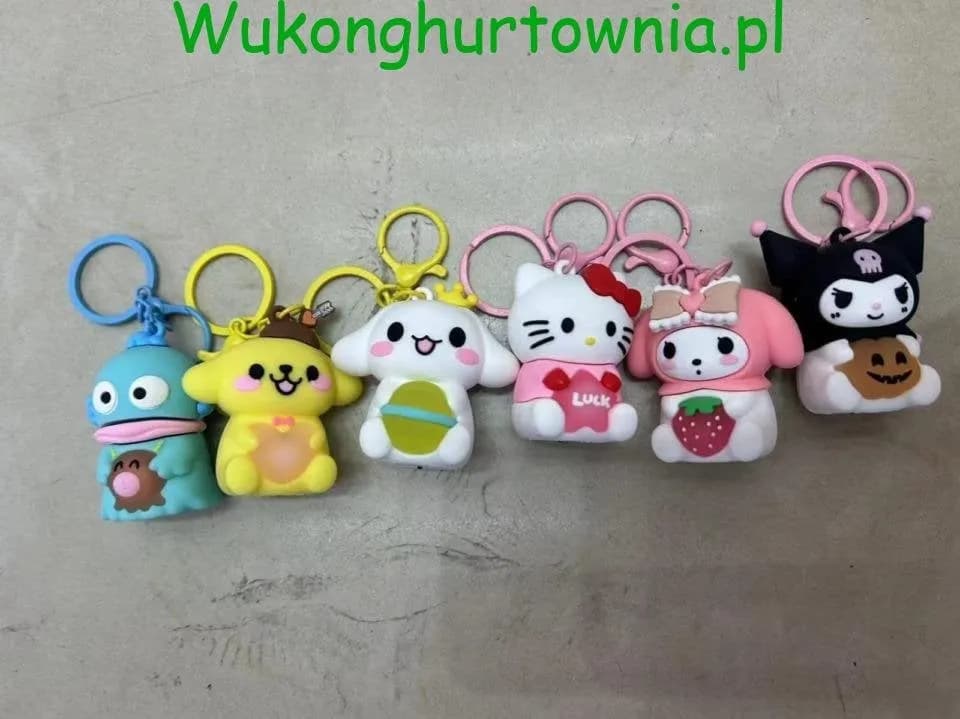 Brelok do Kluczy Figurki Postacie Mix Wzorów 12 szt.