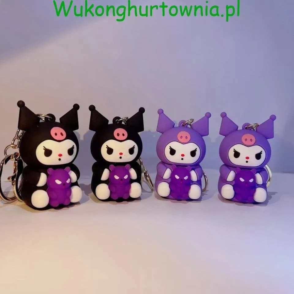 Brelok do Kluczy Postać z Uszami Mix Kolorów 12 szt.