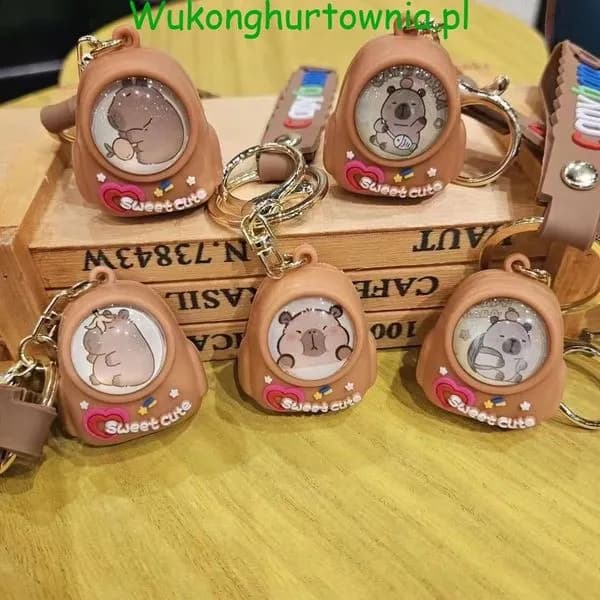 Brelok do Kluczy Kapibara Plecak Sweet Cute 12 szt.