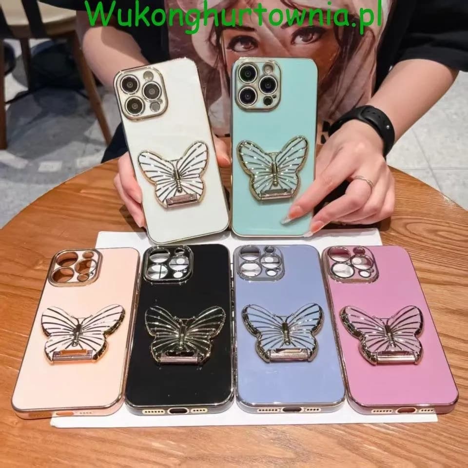 Uchwyt na Telefonu - Etui z Motylem i Podpórką, 30 szt. Mix