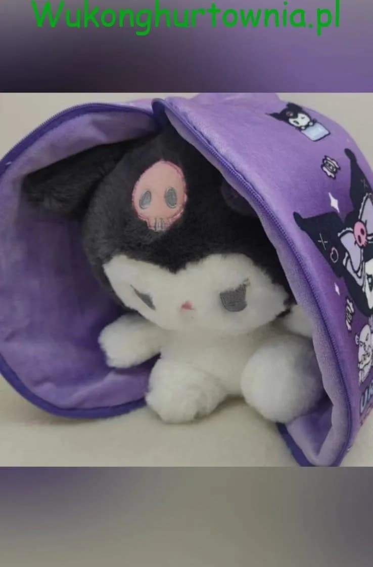Maskotka Pluszowa Kuromi w Fioletowym Etui na Zamek