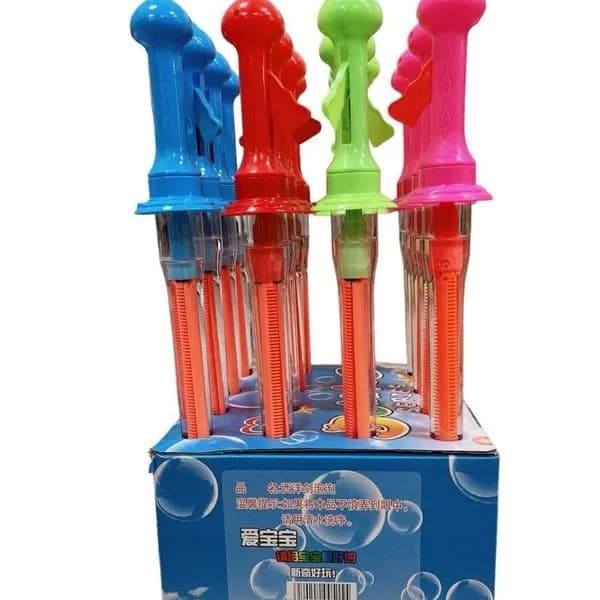 Bańki Mydlane Miecze Kolorowe 16 szt. - Zestaw w Displayu