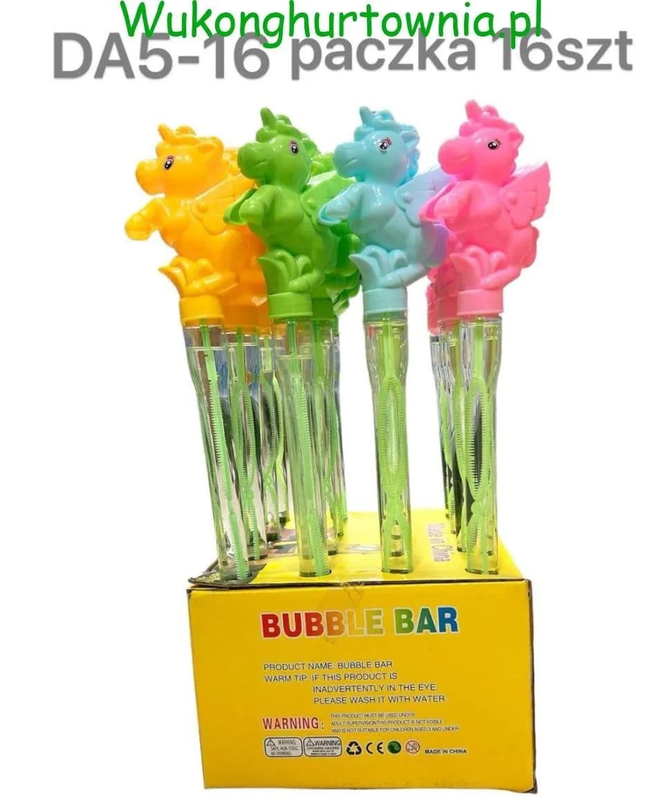 Bańki Mydlane Miecze Jednorożec 16 szt. - Mix Kolorów