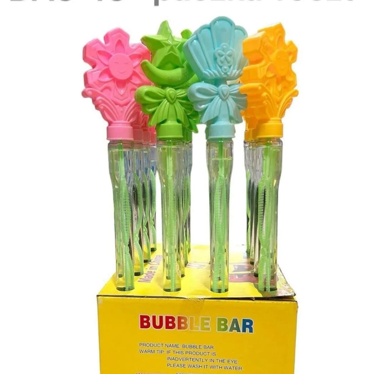 Bańki mydlane miecze Bubble Bar 16 szt. - mix wzorów i kolorów