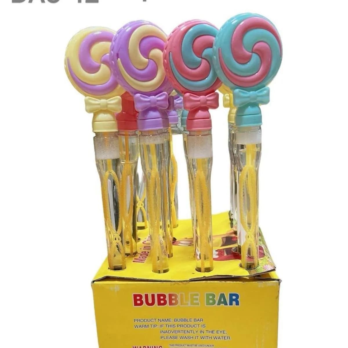 Bańki Mydlane Lizaki Bubble Bar z Kokardką 16 szt.