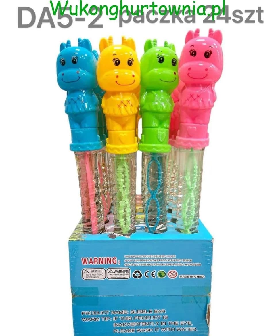 Bańki Mydlane Miecze Zwierzątka 24 szt. Mix Kolorów