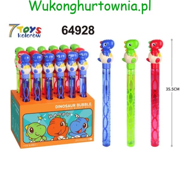 Miecz na Bańki Mydlane Dinozaur 35,5cm 18szt