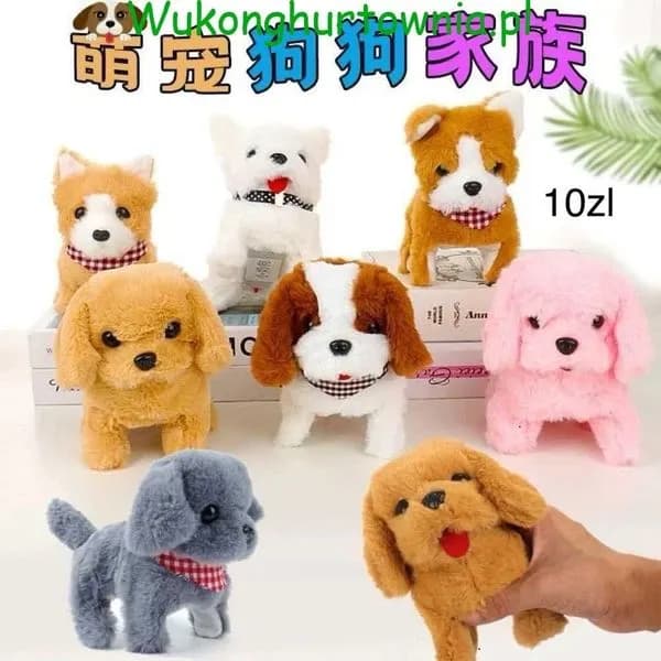 Maskotka Pluszowa Piesek na Baterie - Mix Wzorów 12 szt.