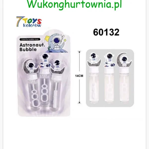 Miecz na bańki mydlane Astronauta 14cm, 12 szt.