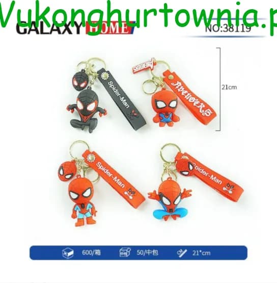 Brelok do Kluczy Spider-Man 21cm Figurka Silikonowa Mix