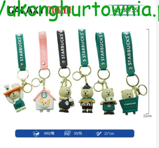 Brelok do Kluczy Miś Starbucks 21cm 12szt