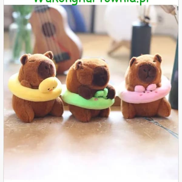 Brelok do Kluczy Pluszowa Kapibara z Kołem 12 szt.