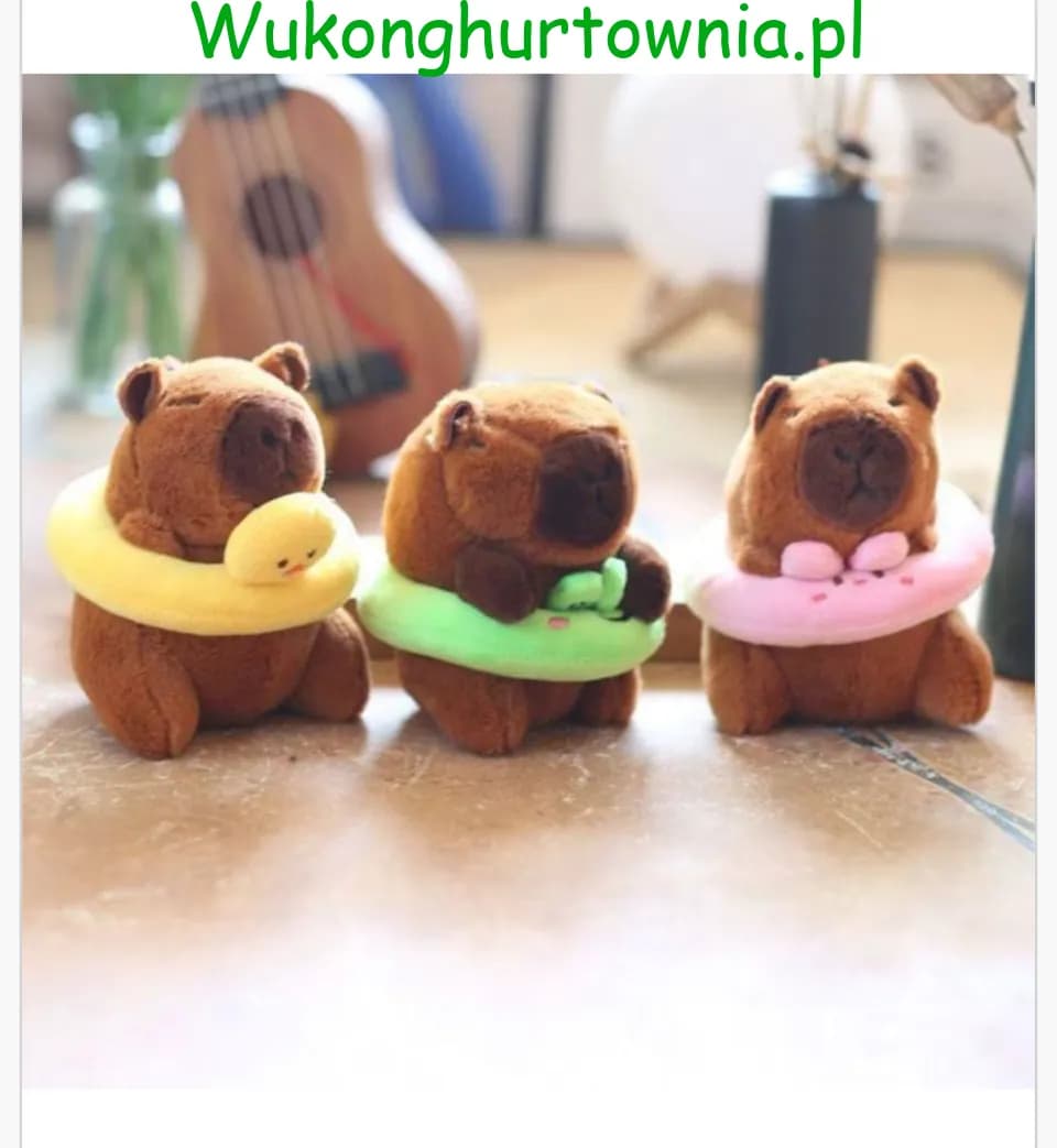 Brelok do Kluczy Pluszowa Kapibara z Kołem 12 szt.