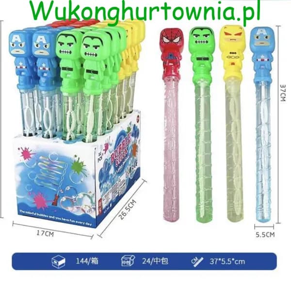 Bańki Mydlane Miecze Superbohaterowie 37cm 24 szt.