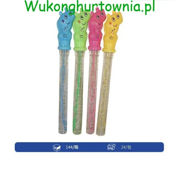 Bańki Mydlane Miecze Świnka 24 szt. - Mix Kolorów