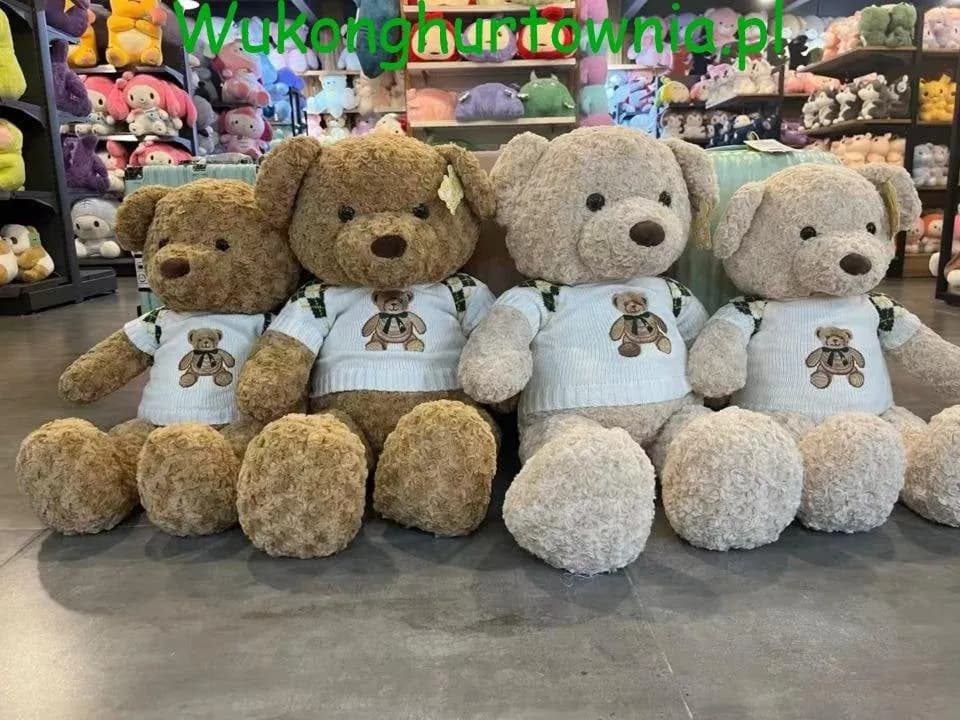 Maskotka Pluszowa Miś w Sweterku 120cm - Mix Kolorów