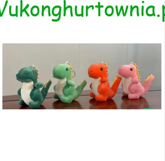 Brelok do Kluczy Pluszowy Dinozaur Mix Kolorów