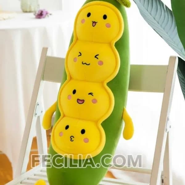 Maskotka na Kocyk - Pluszowy Groszek w Strąku, Zielony