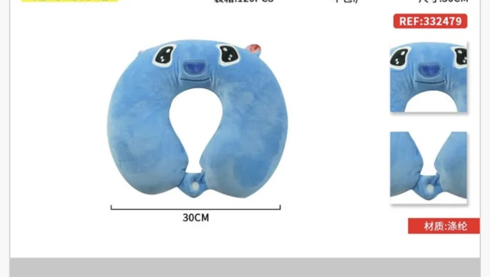 Poduszka Maskotka Stitch Rogal Podróżny 30cm