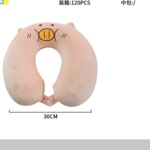 Poduszka Maskotka Rogal Podróżny Świnka 30cm