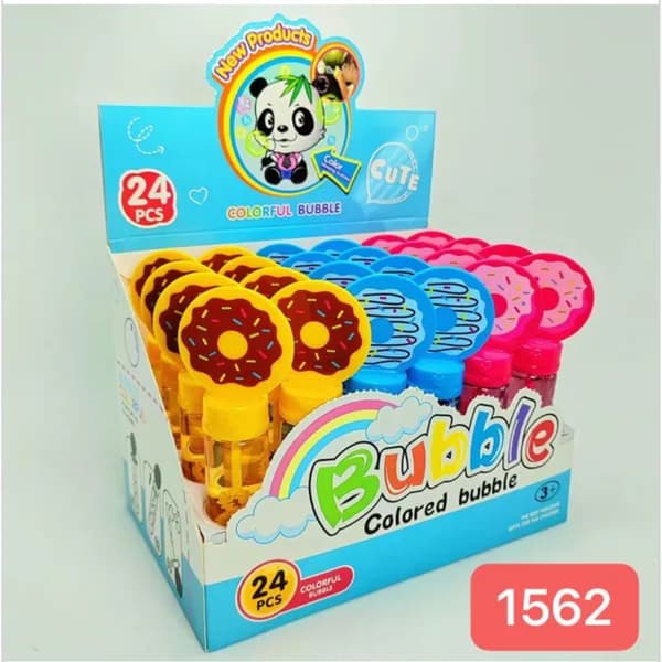 Miecz na Bańki Mydlane Pączek Donut 24 szt. Kolorowe