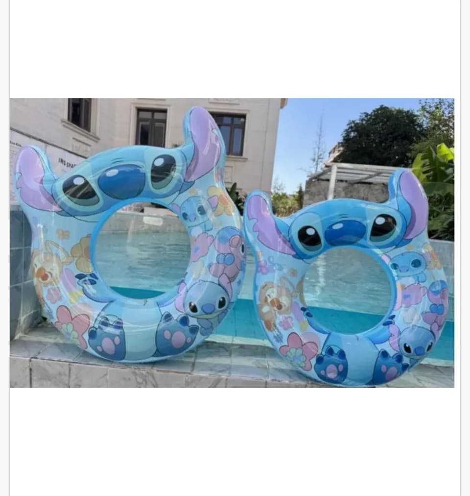 Dmuchane Koło do Pływania 70cm Stitch z Uszami