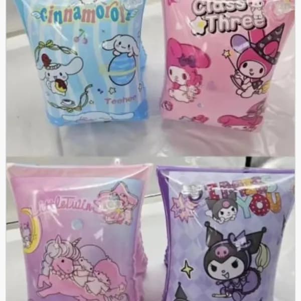 Rękawki do pływania dla dzieci 17x21cm Cinnamoroll My Melody Kuromi mix