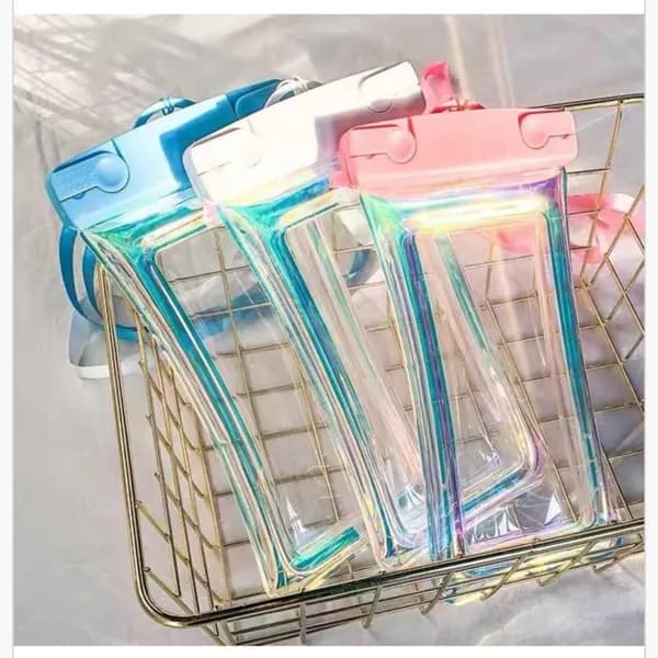 Etui Wodoodporne na Telefon 22x12cm Holograficzne Mix Kolorów