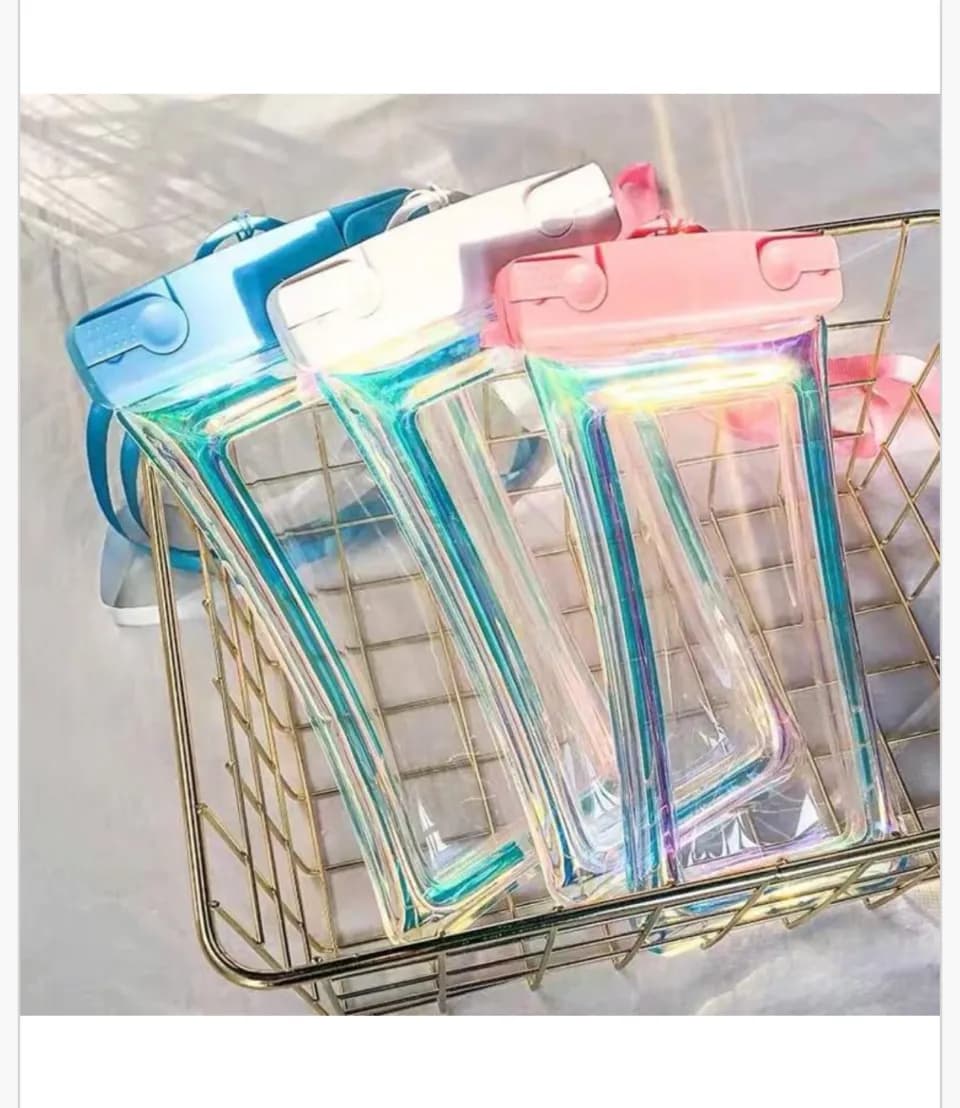 Etui Wodoodporne na Telefon 22x12cm Holograficzne Mix Kolorów