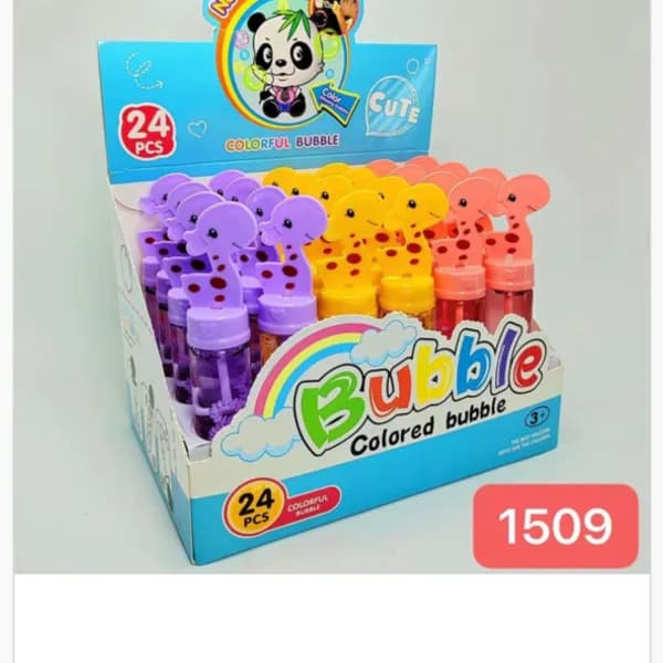 Miecz na Bańki Mydlane Żyrafa - Mix Kolorów, 24 szt.