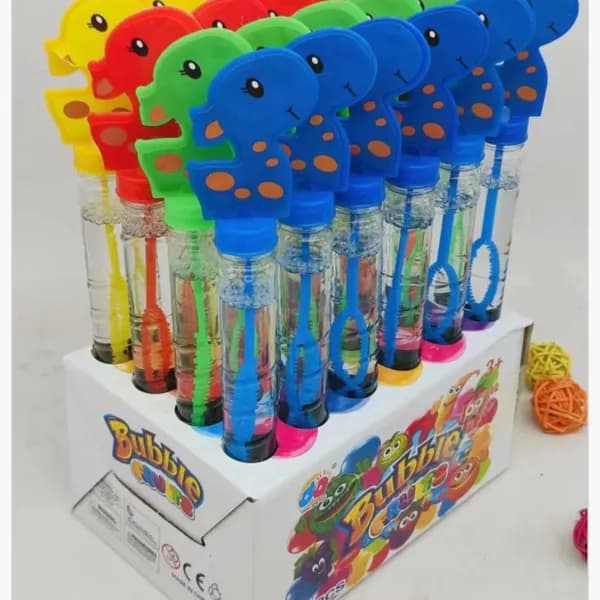 Miecz na Bańki Mydlane Dinozaur, Kolorowy Mix, 24 szt.