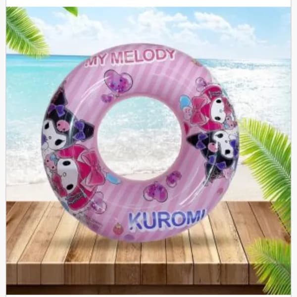 Koło do pływania 60cm My Melody i Kuromi różowe
