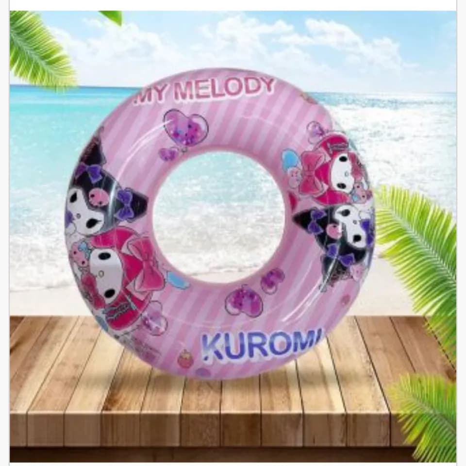 Koło do pływania 60cm My Melody i Kuromi różowe