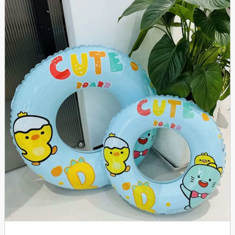 Koło do pływania 60cm błękitne CUTE ROARR dla dzieci