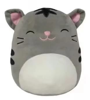 Maskotka Pluszowa 30cm Szary Kot Squishmallow Miękka Przytulanka