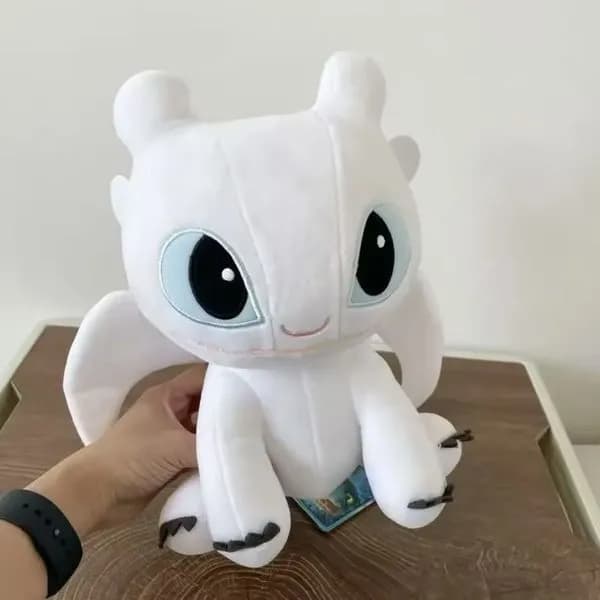 Maskotka Pluszowa 30cm Biały Smok Toothless