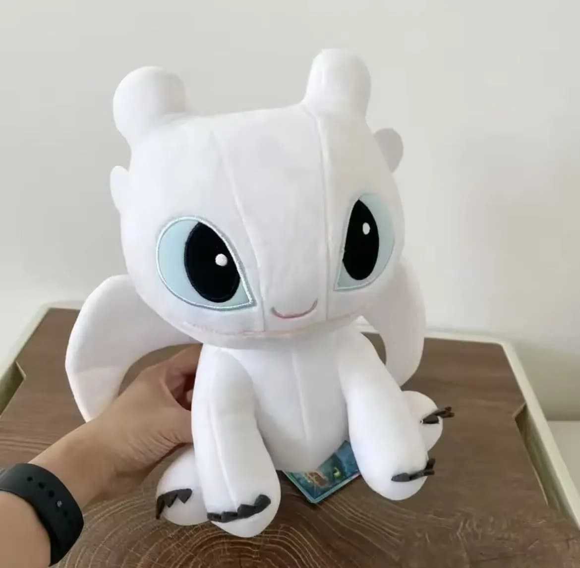 Maskotka Pluszowa 30cm Biały Smok Toothless