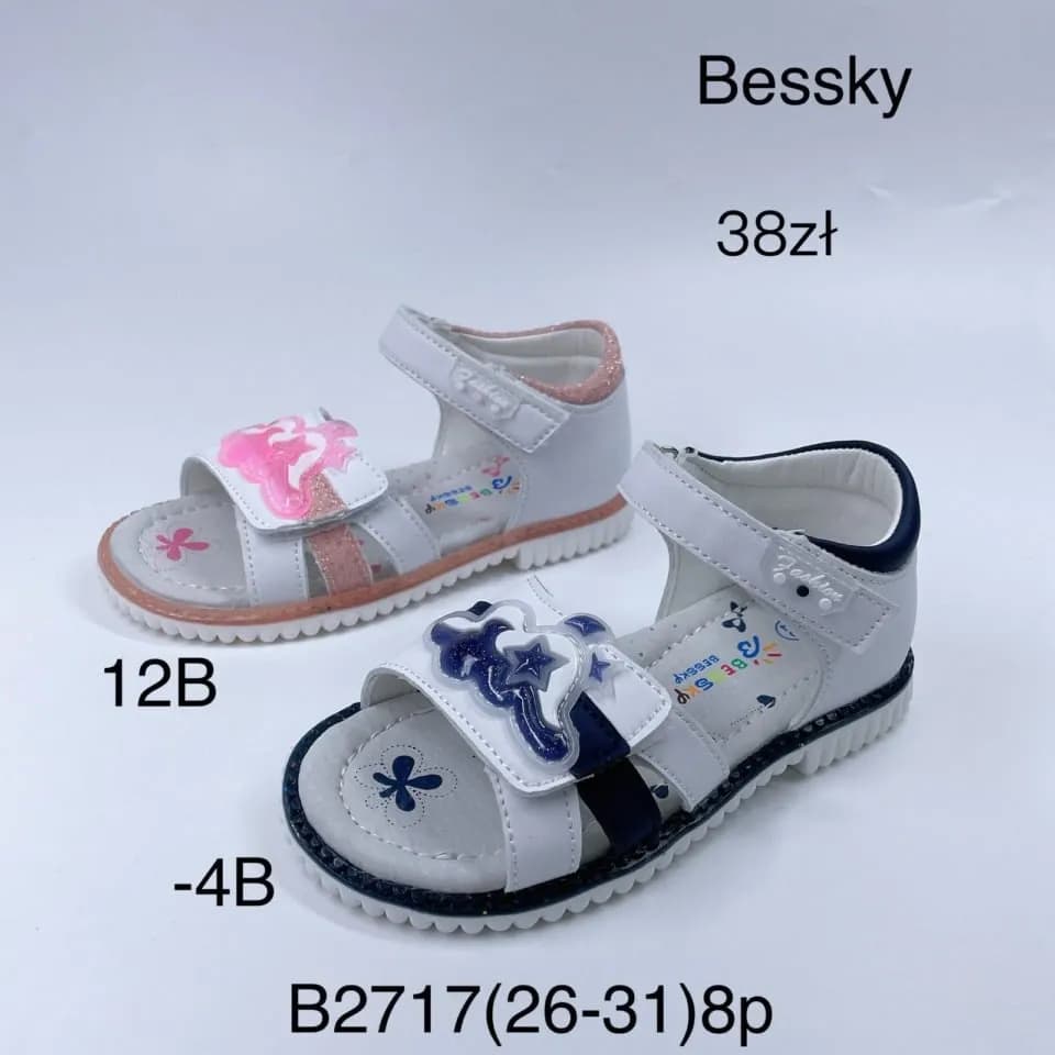 Sandały dziecięce Bessky B2717 rozmiary 26-31 na rzepy