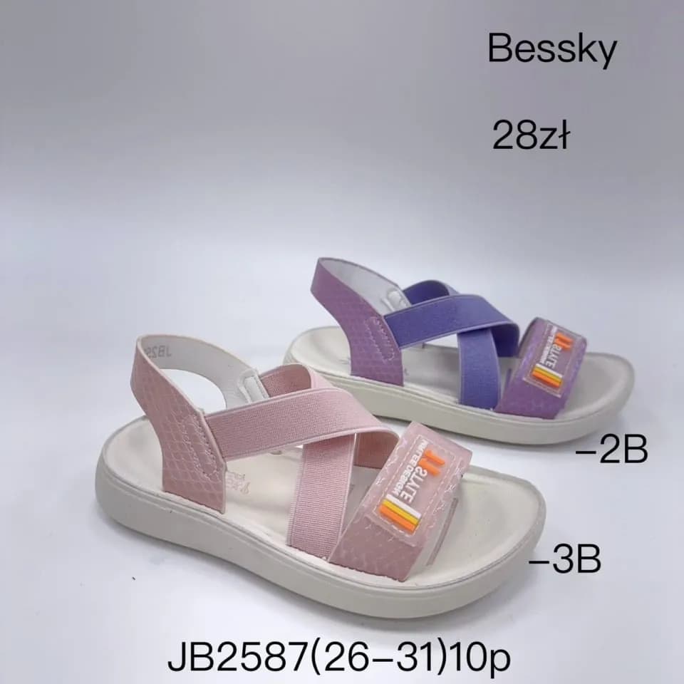 SANDAŁY DZIECIĘCE Bessky JB2587 elastyczne paski rozmiar 26-31