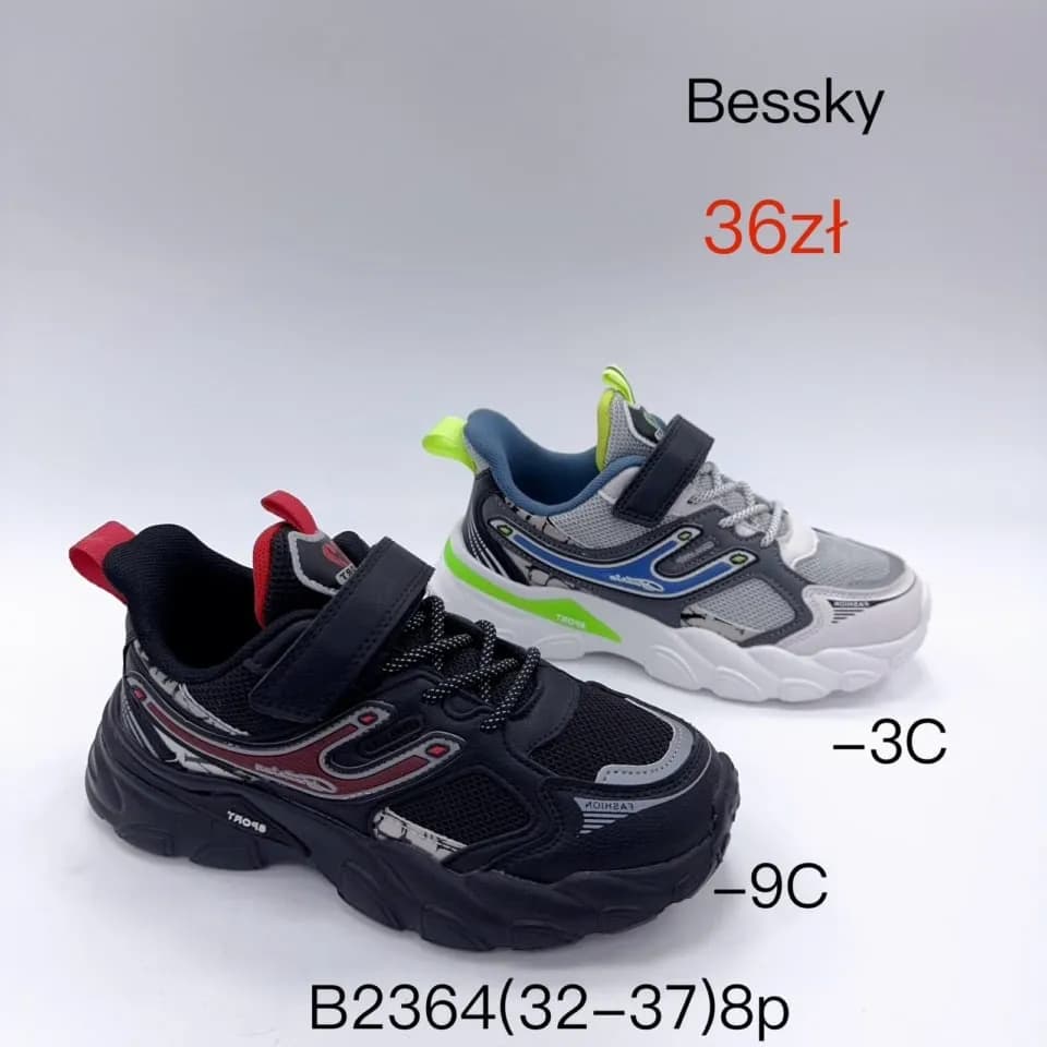 Trampki Dziecięce Bessky B2364 Rozmiary 32-37 Sportowe na Rzep