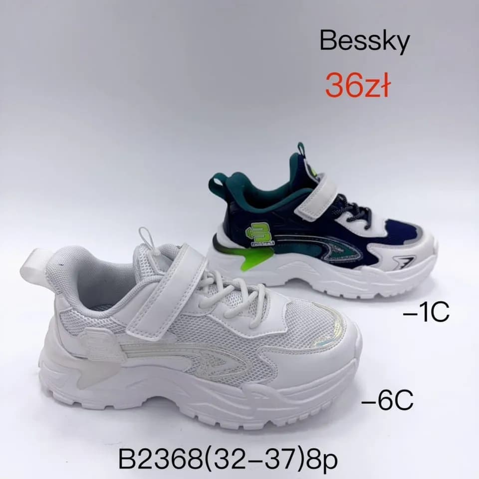 Trampki dziecięce Bessky sportowe r. 32-37 mix kolorów