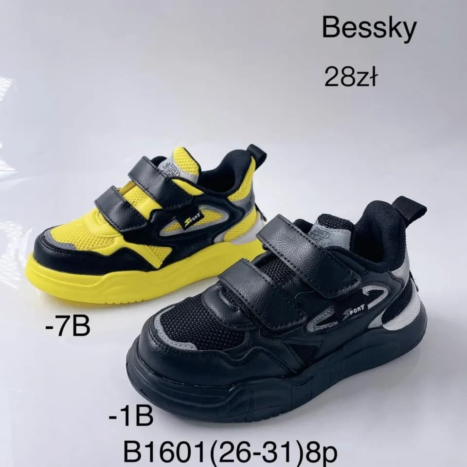 TRAMPKI DZIECIĘCE BESSKY B1601 ROZMIAR 26-31 NA RZEPY