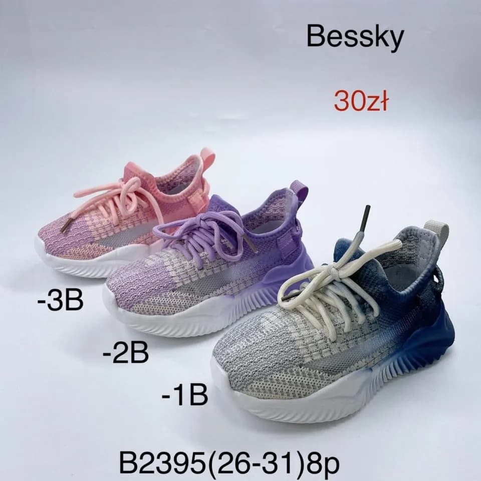 Trampki dziecięce Bessky B2395 rozmiary 26-31 sportowe mix kolorów