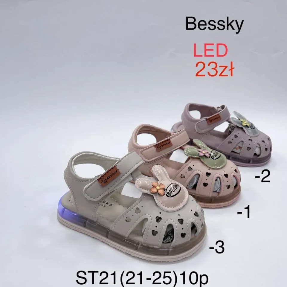 SANDAŁY DZIECIĘCE Bessky z diodami LED, rozmiary 21-25