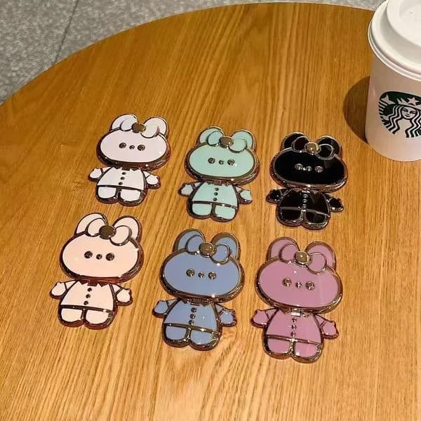 Uchwyt do Telefonu Postać Misia Mix Kolorów 50 szt.