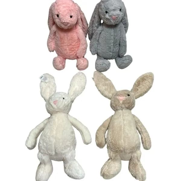 Maskotka Pluszowa Królik z Długimi Uszami Mix Kolorów 6 szt.